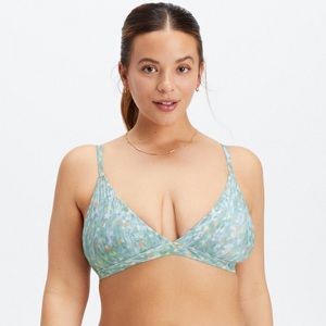 Fine Touch Daytime Garden Print Triangle Bralette